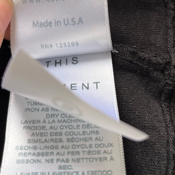 Les Tien Heavyweight Mock Neck Tee in Black - Picture 14 of 14